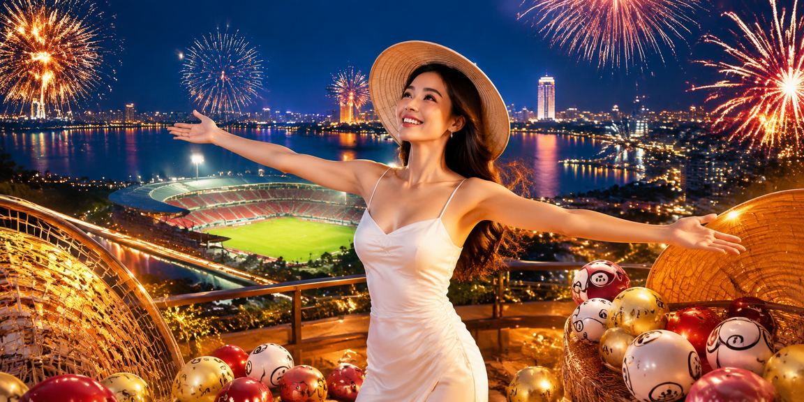 Người phụ nữ Hà Nội đội nón lá xem kết quả xổ số và cá cược trực tuyến